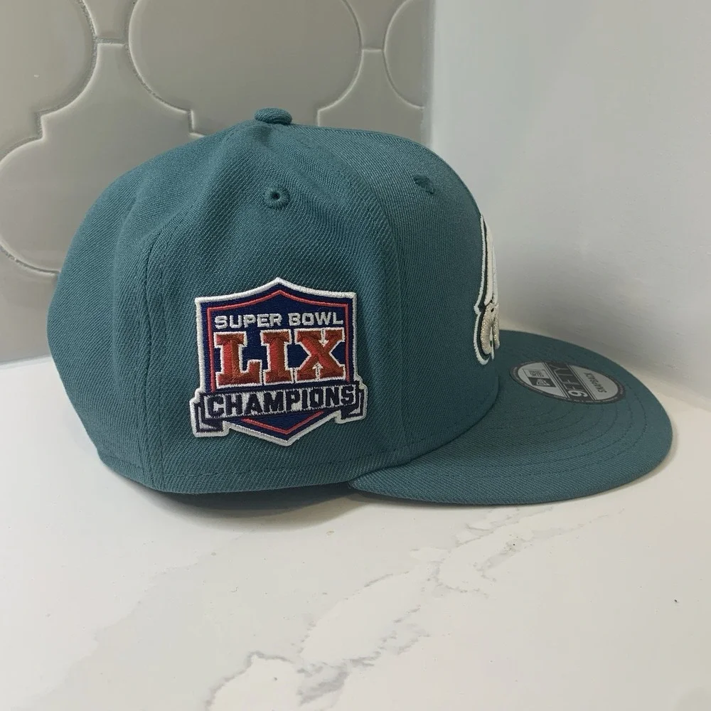 Philadelphia Eagles New Era 9FIFTY Super Bowl LIX Champs Adjustable Snapback Hat